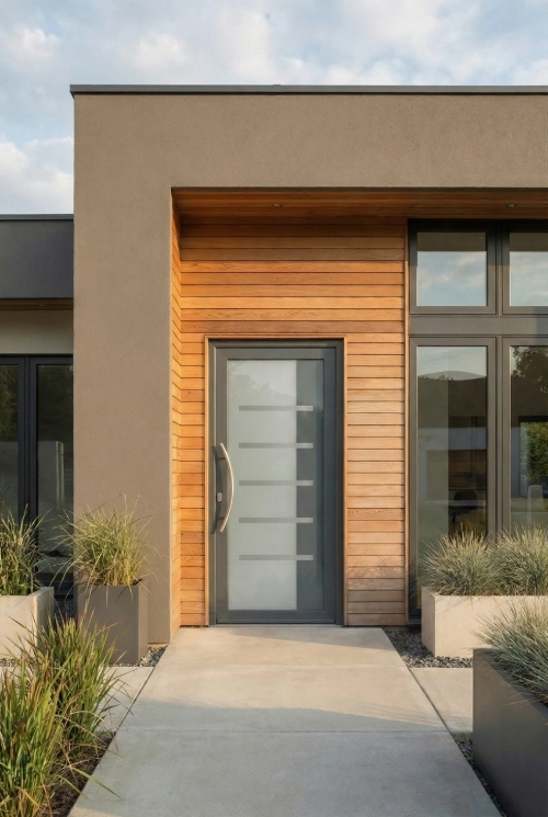 Détail porte PVC